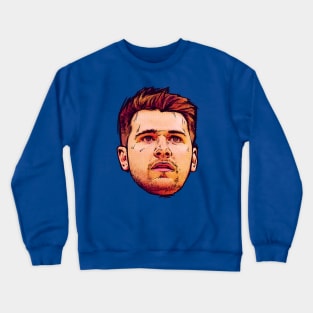 Luka Doncic Comic Head Crewneck Sweatshirt